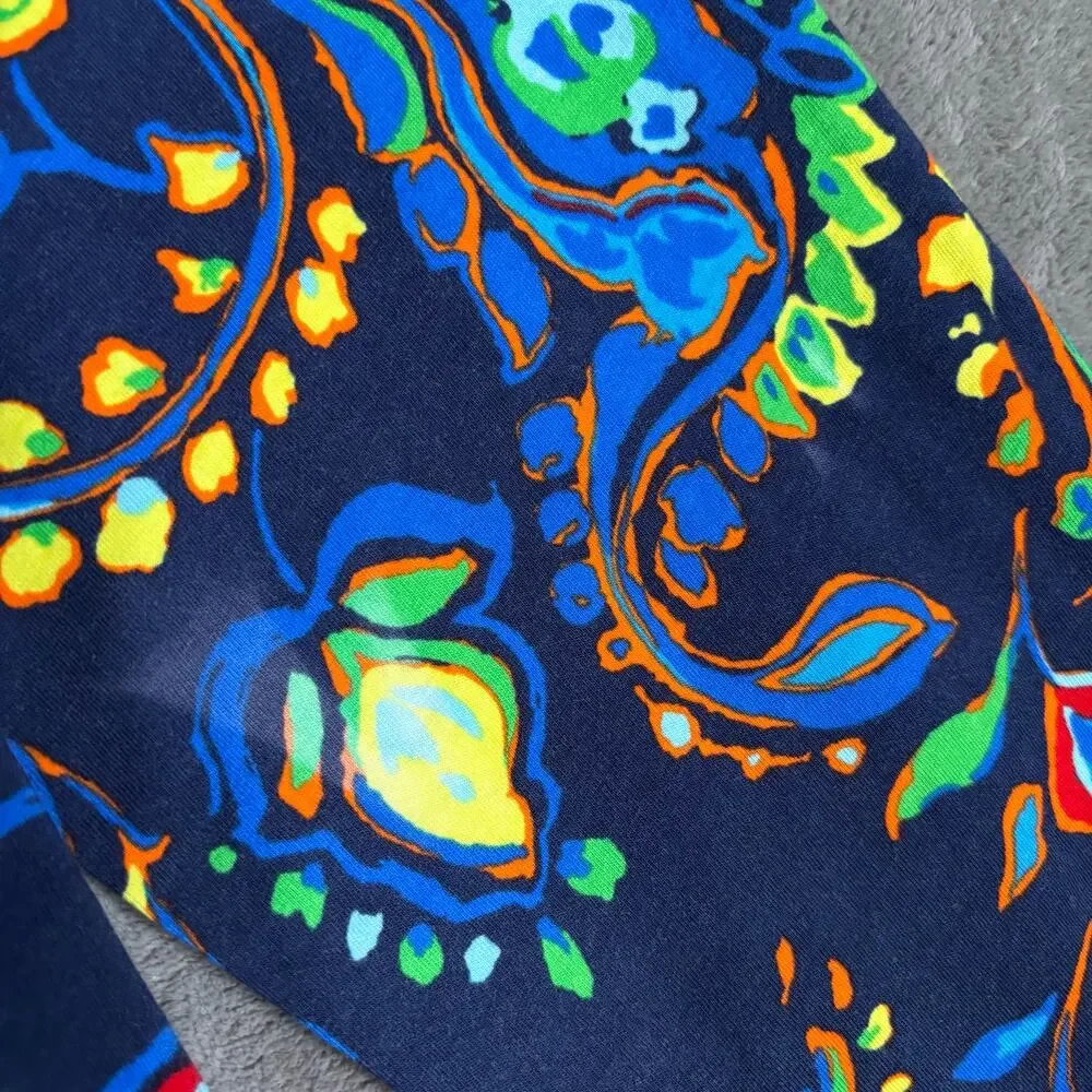Polo Ralph Lauren Navy Paisley Hooded Long Sleeve T-Shirt Mens M - Picture 5 of 6